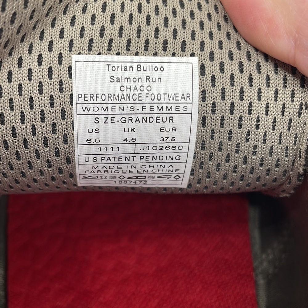 Chaco Titian Bulloo Salmon Run Sneaker 6.5 - Picture 8 of 8